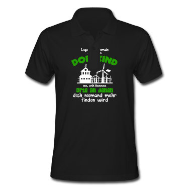 Geschenk für Ehemann Poloshirt - Lege Dich Niemals mit einem Dorfkind an