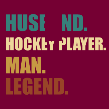 Motiv Hockey Ehemann Legende