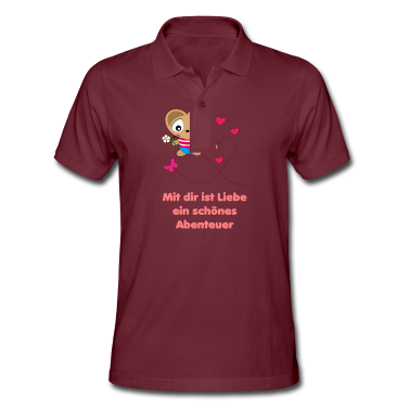 Geschenk für Ehemann Poloshirt - Liebesspruch für Ehemann mit Katze Kuku