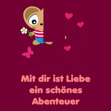 Motiv Liebesspruch für Ehemann mit Katze Kuku