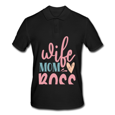 Geschenk für Ehemann Poloshirt - my boss call me mama sohn tochter kinder kind mami