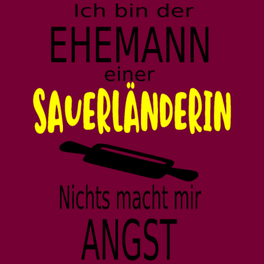 Motiv Geschenk für Ehemänner einer Sauerländerin