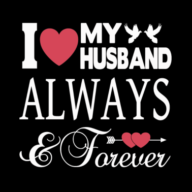 Motiv ICH LIEBE MEINEN EHEMANN FÜR IMMER!