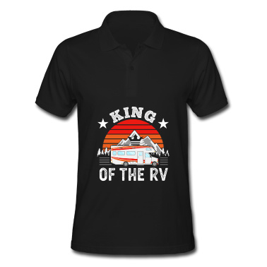Geschenk für Ehemann Poloshirt - Retro-König des RV-Geschenk für Ehemann