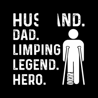 Motiv Gipsbein Spruch für deinen Ehemann mit einem