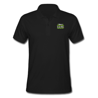 Geschenk für Ehemann Poloshirt - Und jetzt viel Glück für den Ehemann meiner Frau!