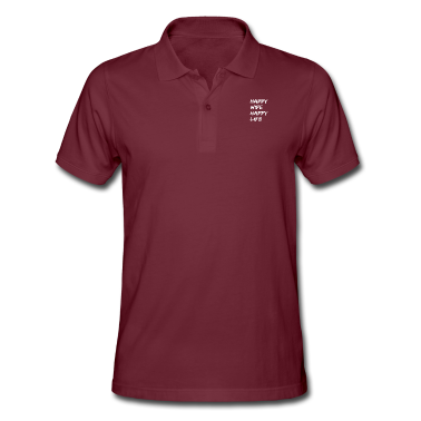 Geschenk für Ehemann Poloshirt - Happy Wife Happy Life Geschenk für gute Ehemänner
