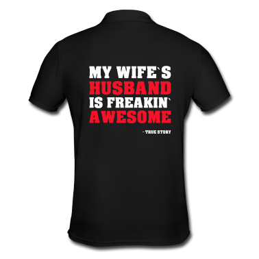 Geschenk für Ehemann Poloshirt - LUSTIGES COOLES EHEMANN FREAKIN AWESOME HUSBAND