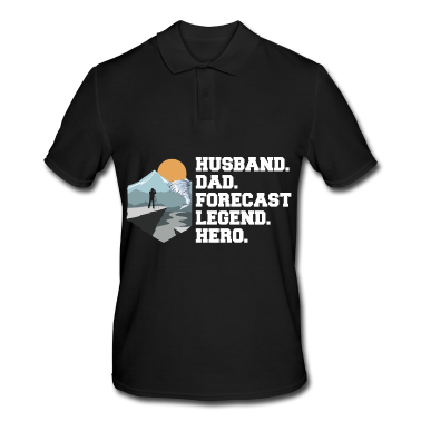 Geschenk für Ehemann Poloshirt - Meteorologie Design für deinen Sturmjäger Ehemann