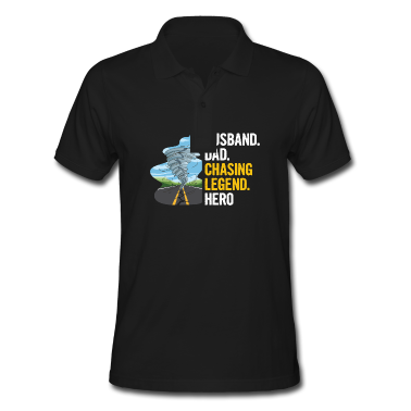 Geschenk für Ehemann Poloshirt - Meteorologie Spruch für deinen Sturmjäger Ehemann