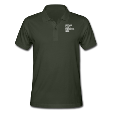 Geschenk für Ehemann Poloshirt - EHEMANN DADDY PROTECTOR HERO
