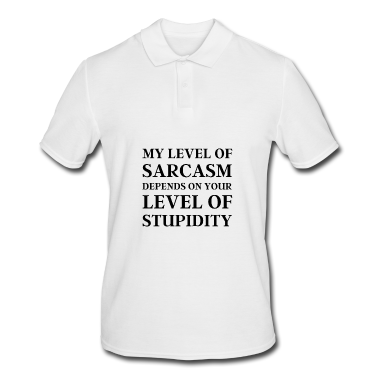 Geschenk für Ehemann Poloshirt - Mein Grad an Sarkasmus, lustiges Geschenk für Ehemann oder Vater