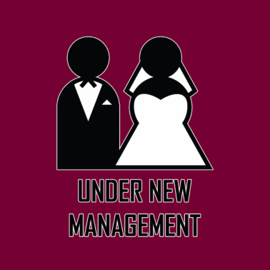 Motiv Unter neuer Leitung. Geschenke für neuen Ehemann.