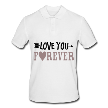 Geschenk für Ehemann Poloshirt - Ich liebe dich für immer liebevoll Ehemann Paare