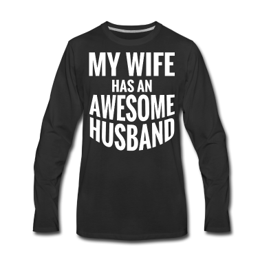 Geschenk für Ehemann Langarmshirt - Meine Frau hat einen tollen Ehemann Geschenk für Ehemann