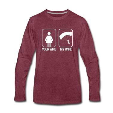 Geschenk für Ehemann Langarmshirt - Gleitschirm Paragliding Geschenk für Ehemann