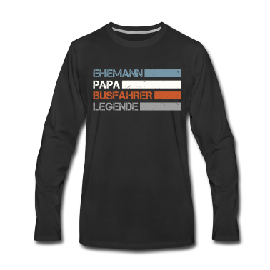 Geschenk für Ehemann Langarmshirt - Retro Busfahrer für Ehemann und Papa
