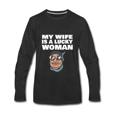 Geschenk für Ehemann Langarmshirt - Lustiger Ehefrau Frau Spruch für Ehemann