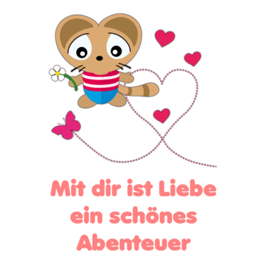 Motiv Liebesspruch für Ehemann mit Katze Kuku