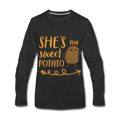 Geschenk für Ehemann Langarmshirt - Pärchenshirt mit Süßkartoffel für Ehemann