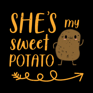 Motiv Pärchenshirt mit Süßkartoffel für Ehemann