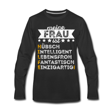 Geschenk für Ehemann Langarmshirt - Ehefrau Frau verheiratet Geschenk für Ehemann Mann