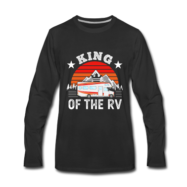 Geschenk für Ehemann Langarmshirt - Retro-König des RV-Geschenk für Ehemann