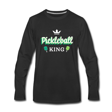 Geschenk für Ehemann Langarmshirt - Pickleball King | Geschenk für Ehemann / Männer