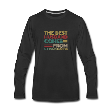 Geschenk für Ehemann Langarmshirt - Der beste Ehemann kommt aus Massachusetts