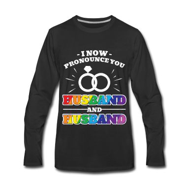 Geschenk für Ehemann Langarmshirt - Ehemänner Homoehe Schwul