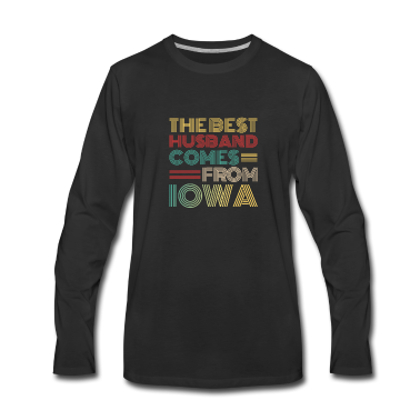 Geschenk für Ehemann Langarmshirt - Der beste Ehemann kommt aus Iowa