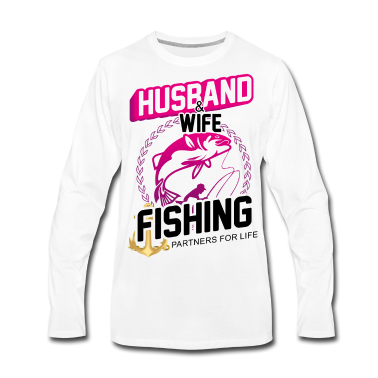 Geschenk für Ehemann Langarmshirt - Ehemann Ehefrau Fischereipartner für das Leben
