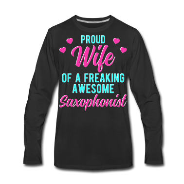 Geschenk für Ehemann Langarmshirt - Lustiger Saxophonspieler Ehemann Geschenk für