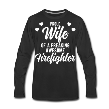 Geschenk für Ehemann Langarmshirt - Lustiges Feuerwehr-Ehemann-Geschenk für