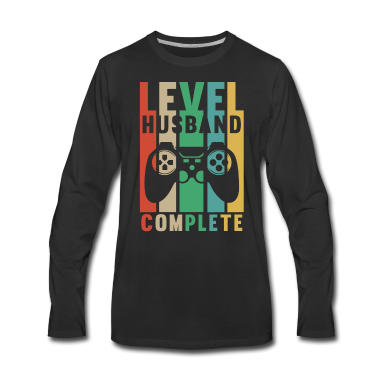 Geschenk für Ehemann Langarmshirt - Zocker Design für einen Ehemann Gamer