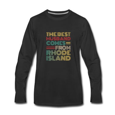 Geschenk für Ehemann Langarmshirt - Der beste Ehemann kommt aus Rhode Island