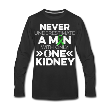 Geschenk für Ehemann Langarmshirt - Niere Design für deinen Organspender Ehemann