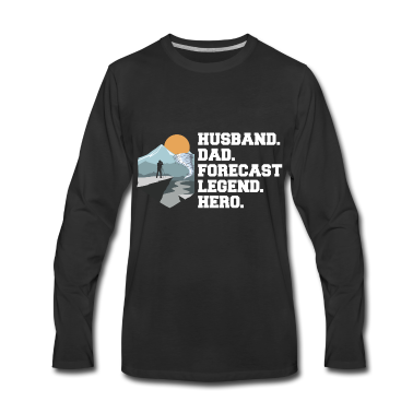 Geschenk für Ehemann Langarmshirt - Meteorologie Design für deinen Sturmjäger Ehemann