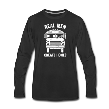 Geschenk für Ehemann Langarmshirt - Skoolie Design für deinen Ehemann oder Freund