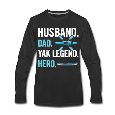 Geschenk für Ehemann Langarmshirt - Kanusport Spruch für deinen Kajakfahrer Ehemann