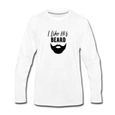 Geschenk für Ehemann Langarmshirt - Ich mag seinen Bartentwurf, bärtiges Geschenk des Ehemanns