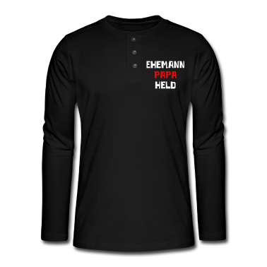 Geschenk für Ehemann Langarmshirt - Ehemann Papa Held
