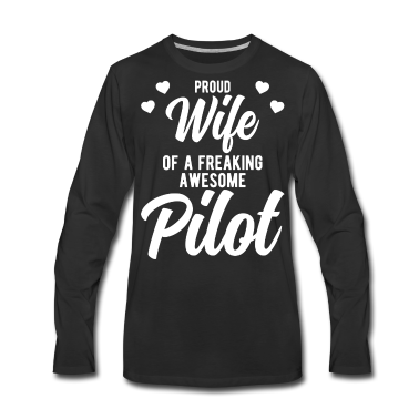 Geschenk für Ehemann Langarmshirt - Lustiges Flugzeug-Ehemann Phrase Geschenk für