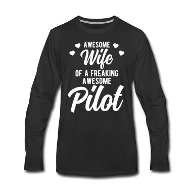 Geschenk für Ehemann Langarmshirt - Lustiges Flugzeug-Ehemann Phrase Geschenk für