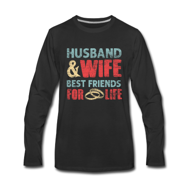 Geschenk für Ehemann Langarmshirt - Ehefrau und Ehemann