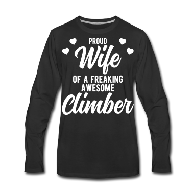 Geschenk für Ehemann Langarmshirt - Lustiges kletterndes Ehemann Phrase Geschenk für