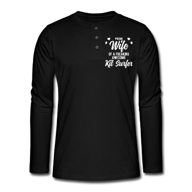 Geschenk für Ehemann Langarmshirt - Lustige Kitesurfing Ehemann Phrase Geschenk für