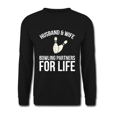 Geschenk für Ehemann Pullover - Bowling-Partner für Ehemann und Ehefrau für Lebenspaare