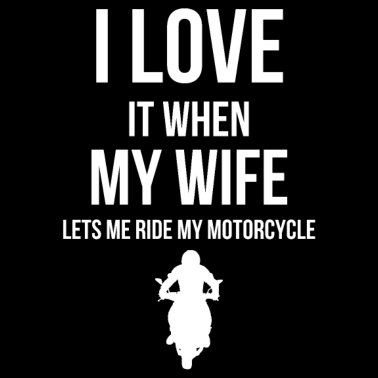 Motiv Ich liebe meine Frau lustiges Motorradgeschenk für Ehemann