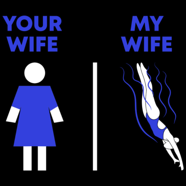 Motiv Schwimmen Schwimmer Geschenk für Ehemann